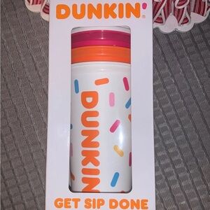 3 Dunkin Multicolor REUSABLE Travel Mug